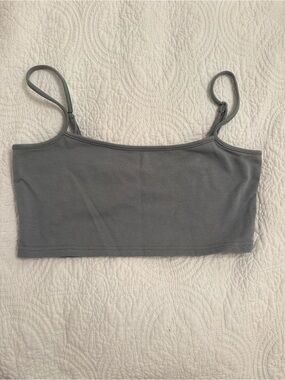 Grey Bandit Light Blue Cropped Tank